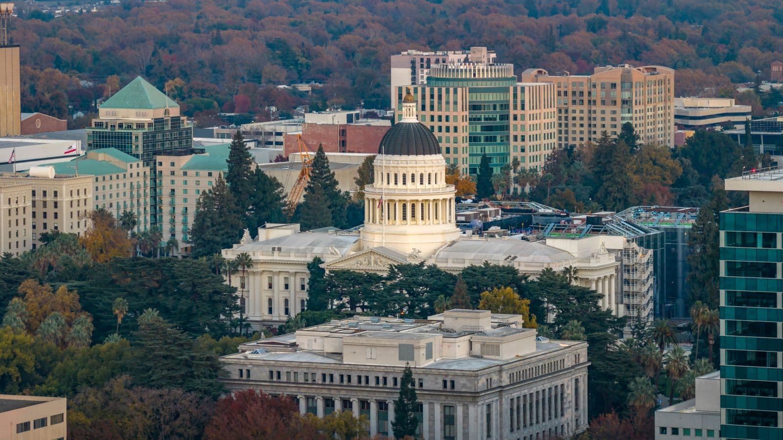 California state government building, home to the state's occupational safety agencies