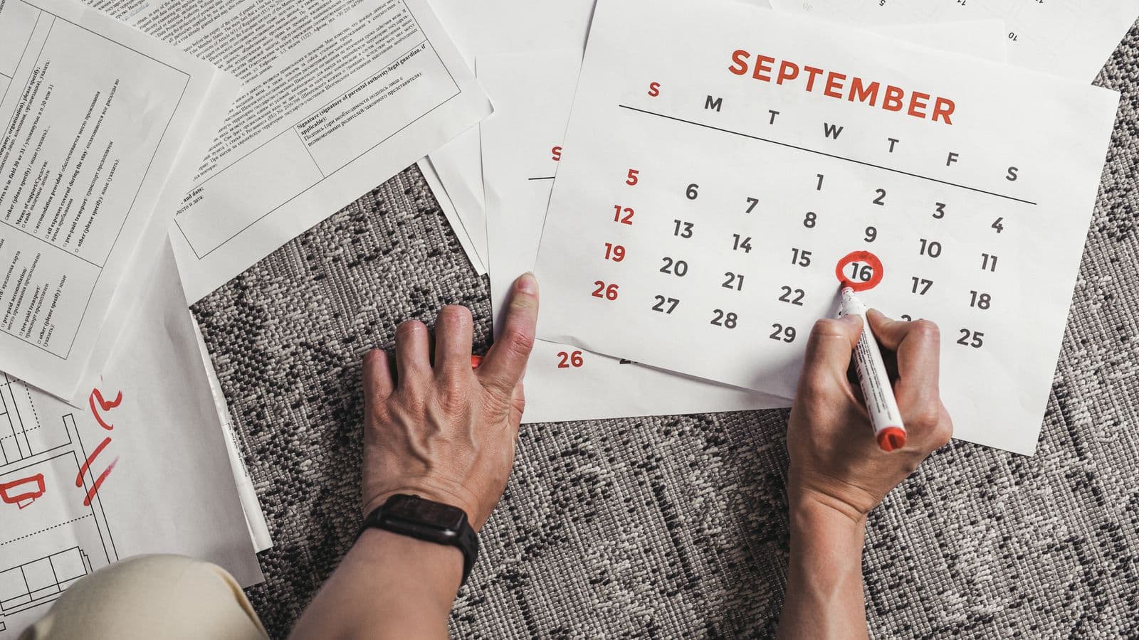 Deadline calendar office desk marking March for OSHA ITA electronic submission